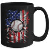Patriotic Baseball 4th Of July Men USA American Flag Boys Mug 15oz Mug Black back 600x.jpg