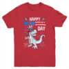 Happy Memorial Day 4th Of July Dinosaur US American Flag Youth Youth T Shirt Red 600x 1.jpg