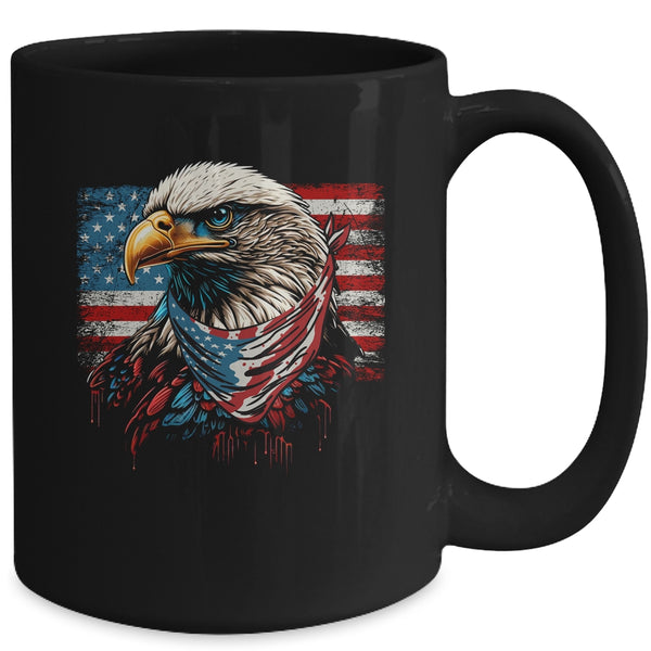 Patriotic Bald Eagle 4th Of July Men USA American Flag Mug 15oz Mug Black back 600x 1.jpg