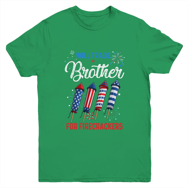 Trade Brother For Firecrackers Funny Girls 4th Of July Youth Youth T Shirt Irish Green 600x.jpg