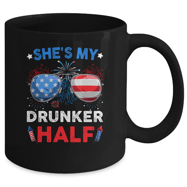 She s my Drunker Half 4th July Matching Couples Drinking Mug 11oz Mug Black back 600x.jpg