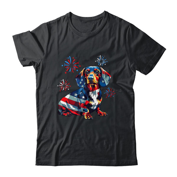 Dachshund Dog 4th Of July American Flag For Men Women Girls Classic T Shirt Black 600x 1.jpg