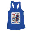 Happy 4th Of July Floral Chicken Flowers Patriotic Usa Flag Women s Ideal Racerback Tank Royal 600x 1.jpg
