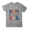 Party In The USA 4th Of July Independence Day USA Groovy Classic T Shirt Sport Grey 600x 1.jpg