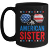 All American Sister 4th Of July Memorial Day Matching Mug 15oz Mug Black front 600x.jpg