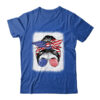 Cute 4th Of July Messy Bun Girl American Flag Patriotic USA Classic T Shirt Royal 600x.jpg
