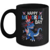 Happy Memorial Day 4th Of July Dinosaur American Flag Hat Mug 11oz Mug Black front 600x 1.jpg