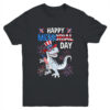 Happy Memorial Day 4th Of July Dinosaur US American Flag Youth Youth T Shirt Black 600x 2.jpg