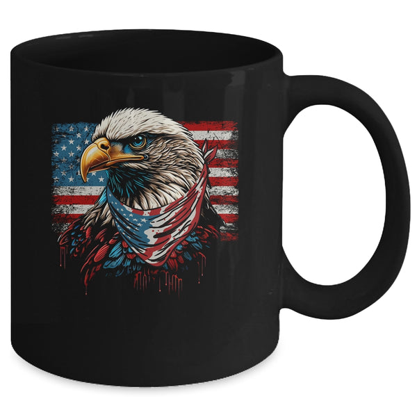 Patriotic Bald Eagle 4th Of July Men USA American Flag Mug 11oz Mug Black back 600x 2.jpg