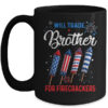 Trade Brother For Firecrackers Funny Girls 4th Of July Mug 15oz Mug Black front 600x 1.jpg