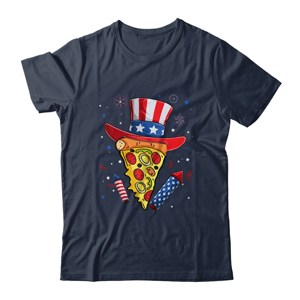 Pizza US Flag Hat Firecracker 4th Of July Food Patriotic Classic T Shirt Navy 600x 2.jpg