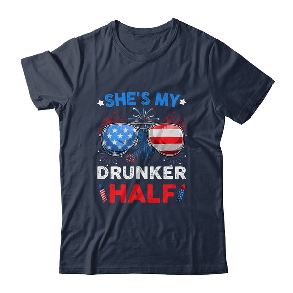 She s my Drunker Half 4th July Matching Couples Drinking Classic T Shirt Navy 600x.jpg