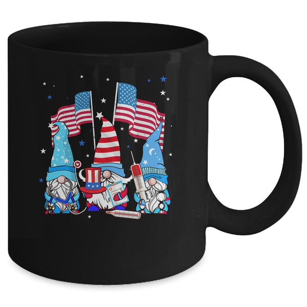 American Gnomes Nurse 4th Of July patriotic Women Mug 11oz Mug Black back 600x.jpg