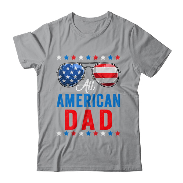 All American Dad 4th Of July Memorial Day Matching Classic T Shirt Sport Grey 600x 3.jpg