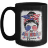 All American Mama Proud Mom Messy Bun Patriotic 4th Of July Mug 15oz Mug Black front 600x 3.jpg