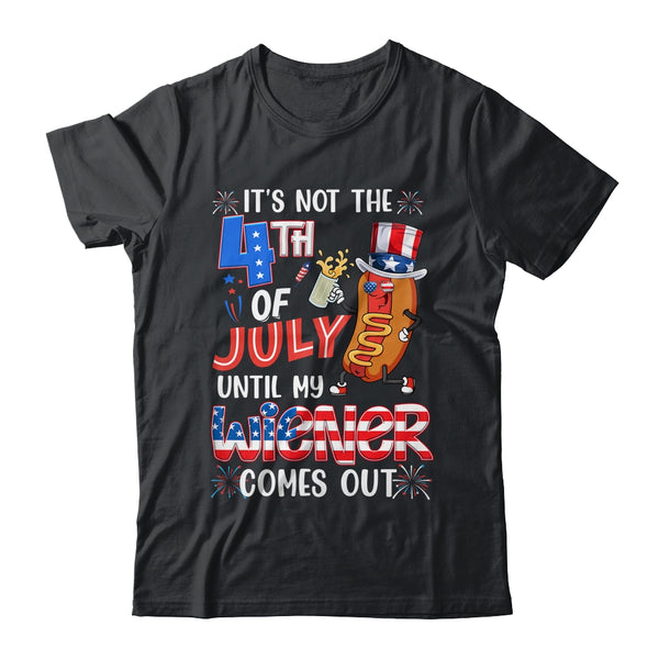 Hot Dog Until My Wiener Comes Out Funny Hot Dog 4th Of July Classic T Shirt Black 600x 2.jpg