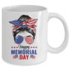 Happy Memorial Day 4th Of July Messy Bun American Flag Mug 11oz Mug White back 600x 1.jpg