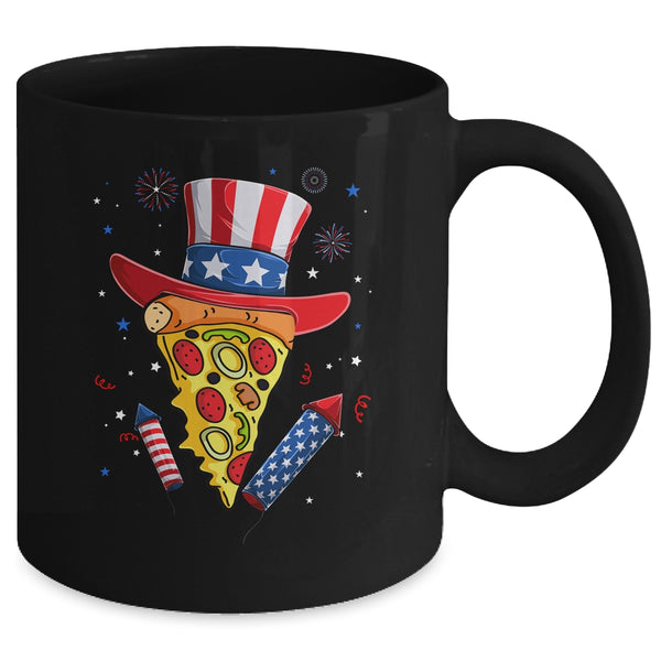 Pizza US Flag Hat Firecracker 4th Of July Food Patriotic Mug 11oz Mug Black back 600x 3.jpg