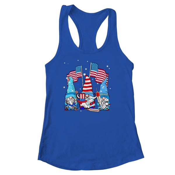 American Gnomes Nurse 4th Of July patriotic Women Women s Ideal Racerback Tank Royal 600x 1.jpg