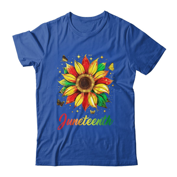 Juneteenth Sunflower Black African American Women Men Girls Classic T Shirt Royal 600x 2.jpg
