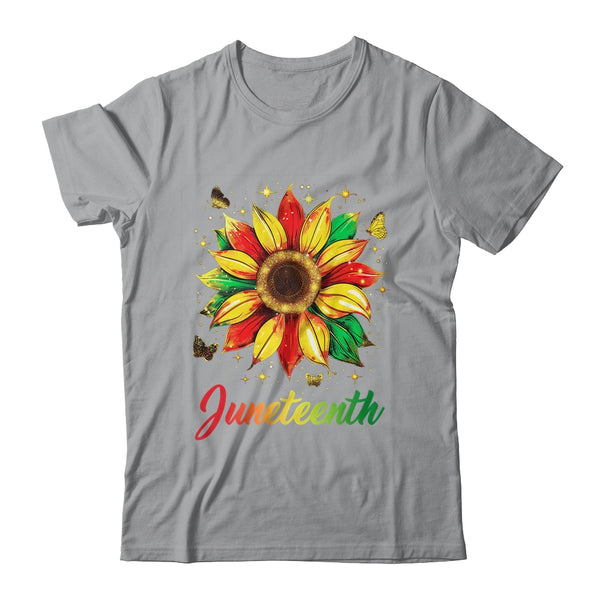 Juneteenth Sunflower Black African American Women Men Girls Classic T Shirt Sport Grey 600x 2.jpg