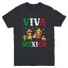 Viva Mexico Boy Girl Maracas Guitar Mexican Independence Kid Youth Youth T Shirt Black 600x.jpg