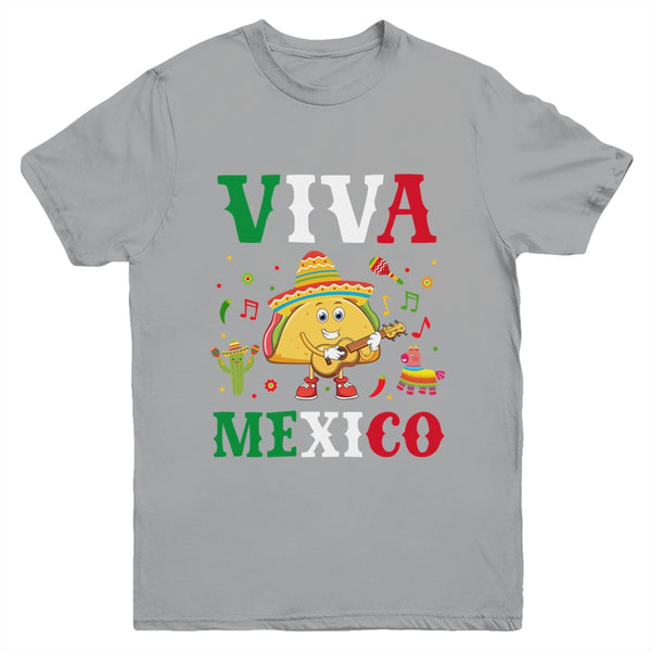 Mexican Viva Mexico Independence Day Flag Taco Kids Women Youth Youth T Shirt Sport Grey 600x 1.jpg