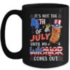 Hot Dog Until My Wiener Comes Out Funny Hot Dog 4th Of July Mug 15oz Mug Black front 600x 2.jpg
