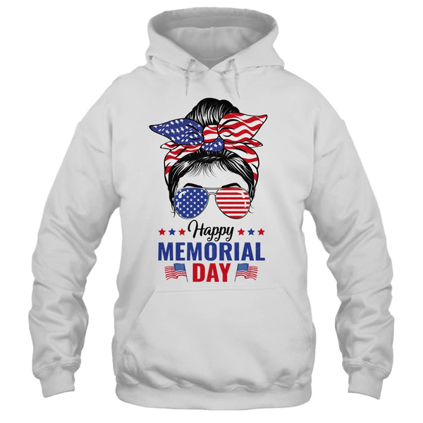 Happy Memorial Day 4th Of July Messy Bun American Flag Pullover Hoodie White 600x 3.jpg