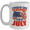 Gamer 4th Of July American Flag Gaming Lover Boys Girls Teen Mug 15oz Mug White front 600x 3.jpg