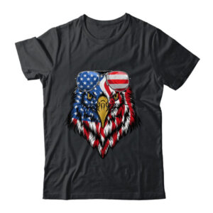 Patriotic Eagle Tee 4th Of July Sunglass USA American Flag Classic T Shirt Black 600x 2.jpg