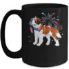 Saint Bernard Dog American USA Flag 4th of July women Lover Mug 15oz Mug Black front 600x.jpg