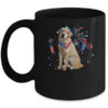 Labrador Dog American USA Flag 4th of July Men women Lover Mug 11oz Mug Black front 600x.jpg