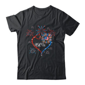 Patriotic NICU Nurse 4th Of July American Flag Sunflower Love Classic T Shirt Black 600x.jpg