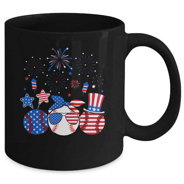 Baseball Lover Patriotic 4th Of July Independence Day Mug 11oz Mug Black back 600x.jpg