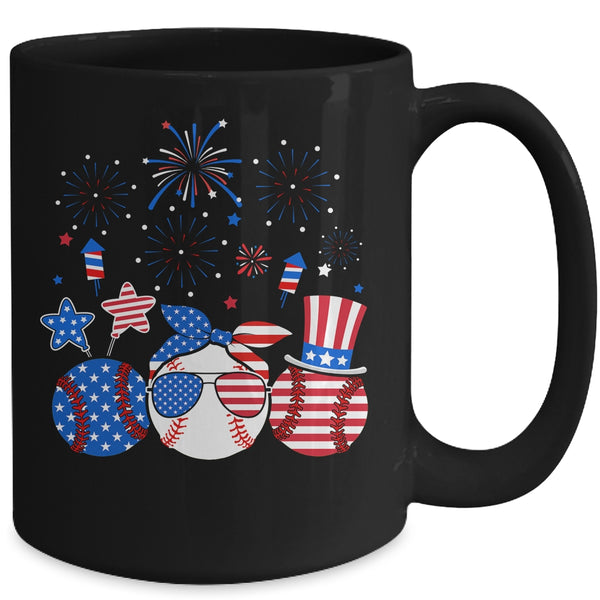 Baseball Lover Patriotic 4th Of July Independence Day Mug 15oz Mug Black back 600x.jpg