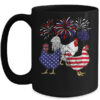 Funny Chickens American Flag Patriotic Farmer 4th Of July Mug 15oz Mug Black front 600x.jpg