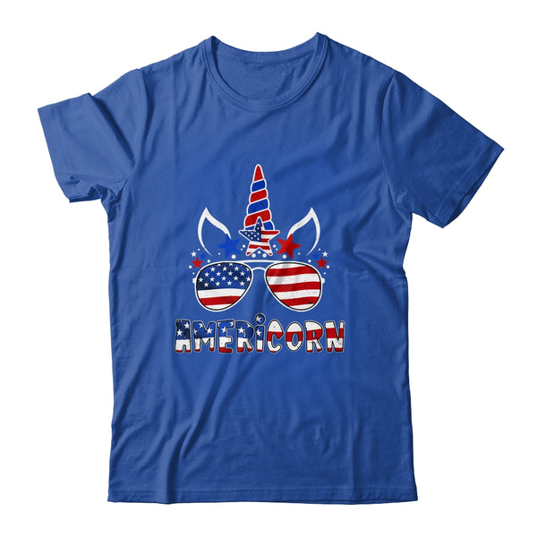 Americorn Unicorn 4th of July Girls Kids American Classic T Shirt Royal 600x.jpg