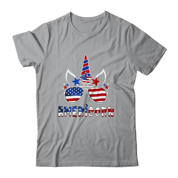 Americorn Unicorn 4th of July Girls Kids American Classic T Shirt Sport Grey 600x.jpg