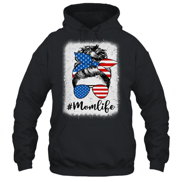 American Flag Mom Life Bleached Mother s 4th Of July Funny Pullover Hoodie Black 600x.jpg