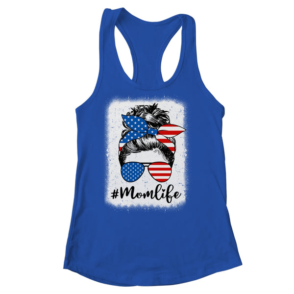 American Flag Mom Life Bleached Mother s 4th Of July Funny Women s Ideal Racerback Tank Royal 600x.jpg