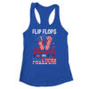 Flip Flop Fireworks And Freedom Independence Day July of 4th Women s Ideal Racerback Tank Royal 600x.jpg