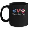 Peace Love Cat Lover American Flag Happy 4th Of July Mug 11oz Mug Black front 600x.jpg