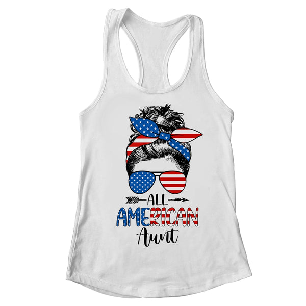 All American Aunt Happy 4th July Day Messy Hair Women s Ideal Racerback Tank White 600x.jpg