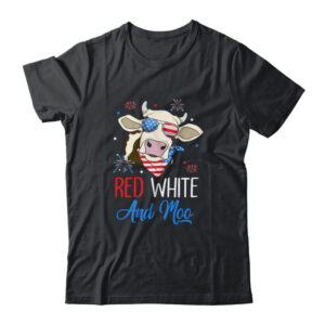 Red White And Moo Cow USA Flag 4th Of July Classic T Shirt Black 600x.jpg