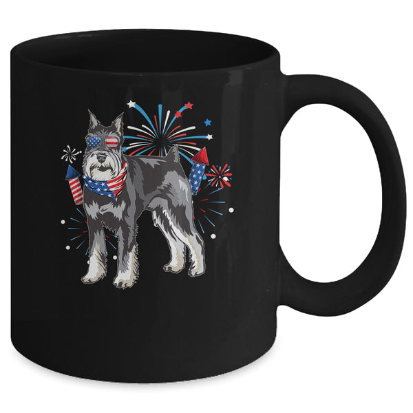 Schnauzer Dog American USA Flag 4th of July Men women Lover Mug 11oz Mug Black back 600x.jpg