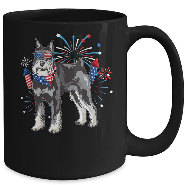 Schnauzer Dog American USA Flag 4th of July Men women Lover Mug 15oz Mug Black back 600x.jpg