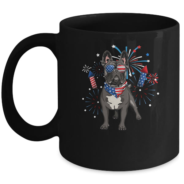 French Bulldog Dog American USA Flag 4th of July women Lover Mug 11oz Mug Black front 600x.jpg