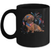 Dachshund Dog American USA Flag 4th of July Men women Lover Mug 11oz Mug Black front 600x.jpg