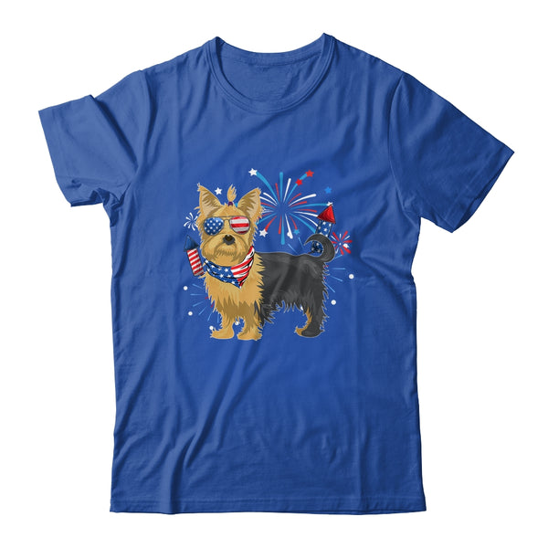 Yorkie Dog American USA Flag 4th of July Men women Lover Classic T Shirt Royal 600x 1.jpg